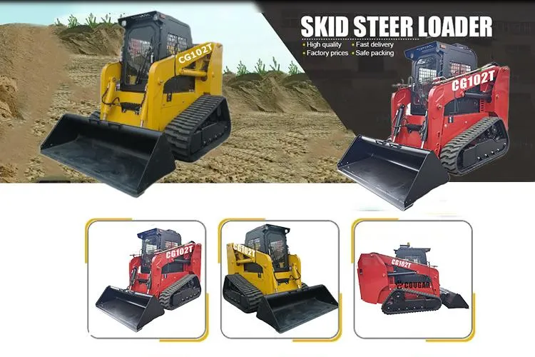 Hot Sale Skid Steer Loader Small Wheel Loader Skid Steer Backhoe Loader Advancing Sweeper Mini Skid Steer Loader