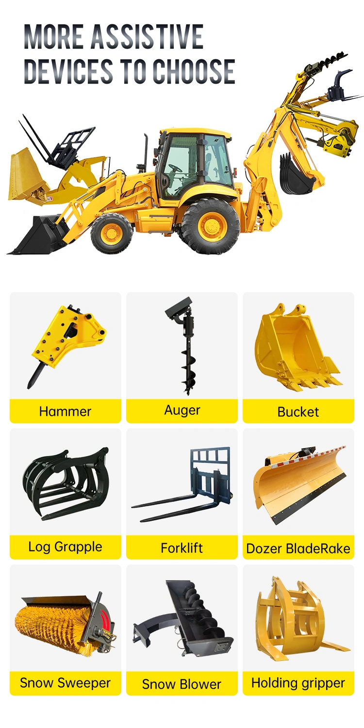 Huaya Brand Factory New Cheapest Mini Backhoe Loaders Machine Small Wheel Loader Mini Skid Steer Wheel Loader Telescopic Wheel Loader with Good Price