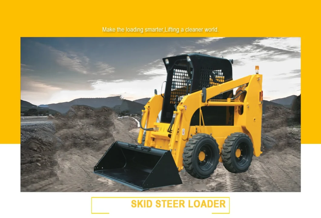 Mini Track Skid Steer Loders Price 4X4 Wheel Loader Skid Steer for Sale Attachments EPA/Euro 5