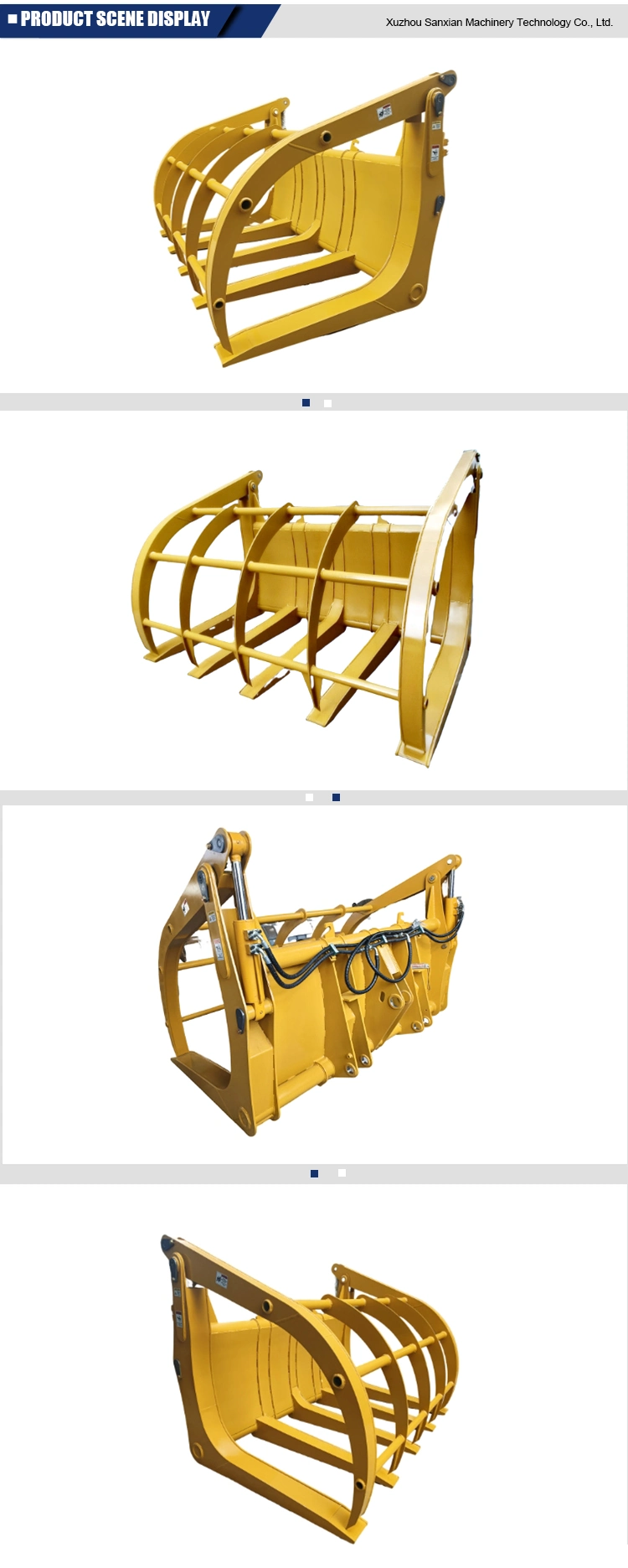 Wood Fork Used on Wheel Loader