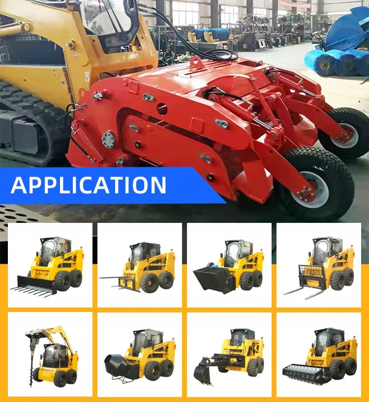 Changlin Official Skid Steer Loader with Sweeper CE Cheap Price