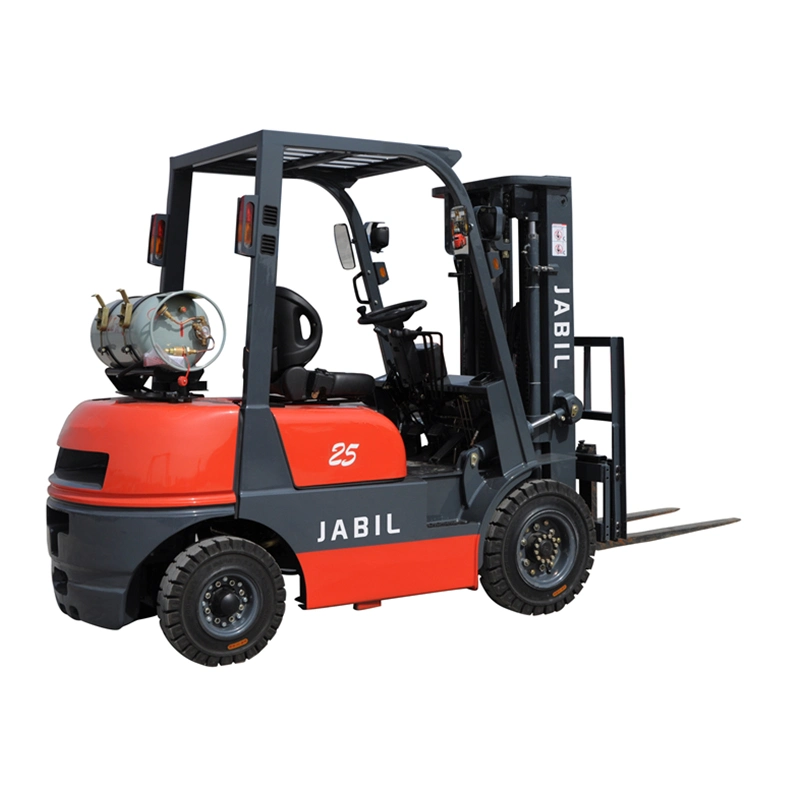 Nissan/Tcm/Toyota/2.5t Gasoline/LPG Forklift 3m/4m/5m/6m Lifting Height, with Side Shift, Cabin, Triplex Mast