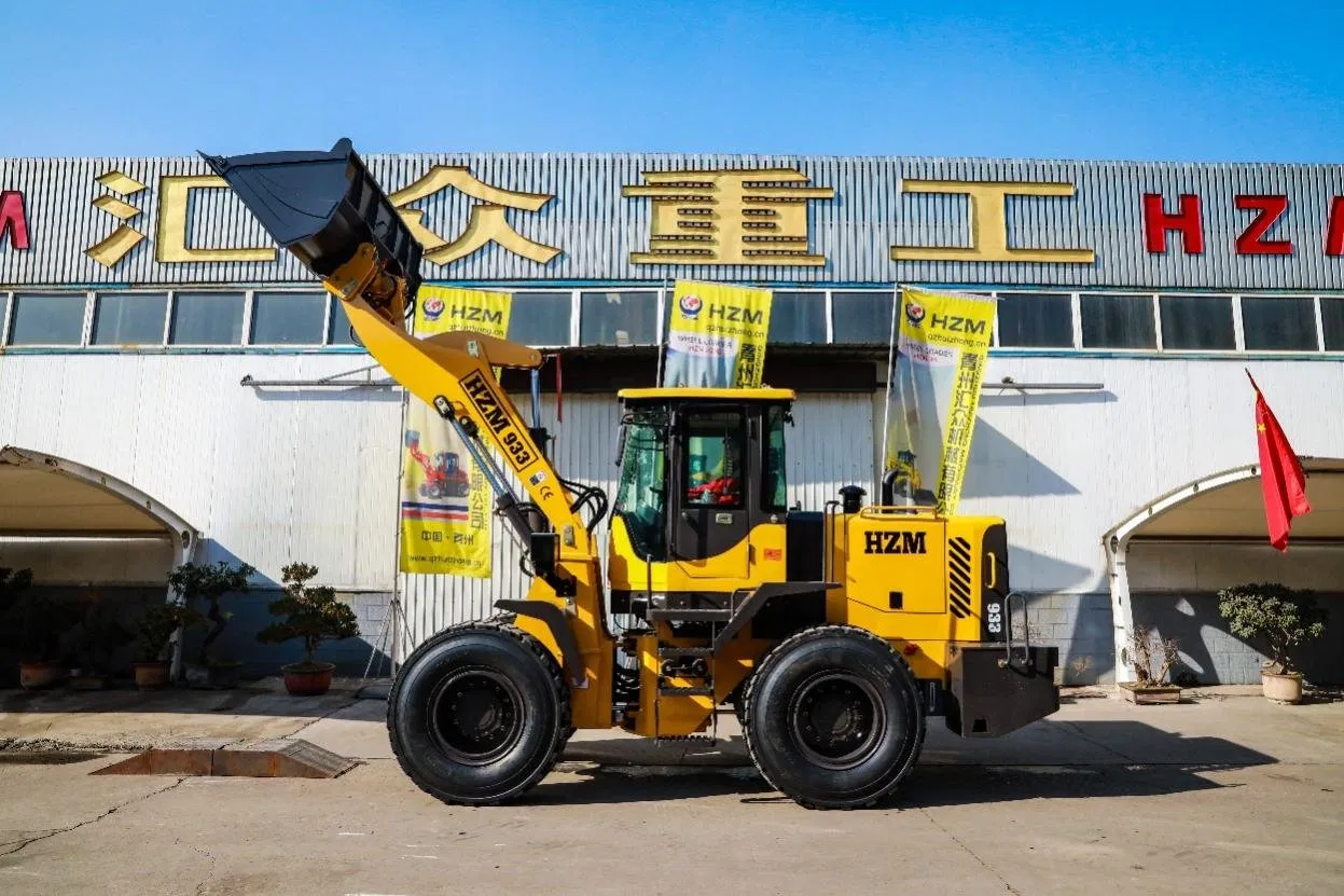 中国基本カスタマイズ Lugong 経済的な CE 油圧フロント部分 4WD LG938/スキッドステア/ホイールローダー/ユーティリティローダー/建設機械用アタッチメント付きバケットローダー