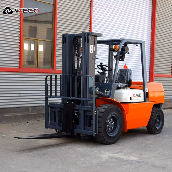 新しい電気/LPG/ディーゼル モンタカルガ油圧フォークリフト 3 トン 4 トン 5 トン持ち上げ高さ 3 メートル/4.5 メートル/5 メートル/6 メートル日本のいすゞ/日産/三菱 - サイドシフトエンジン